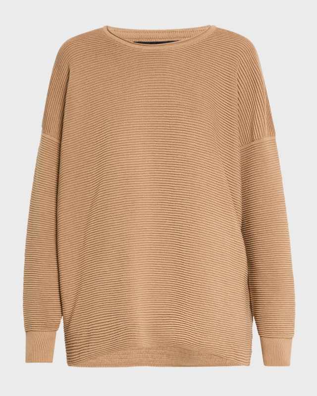 Petite Ribbed Crewneck Tunic